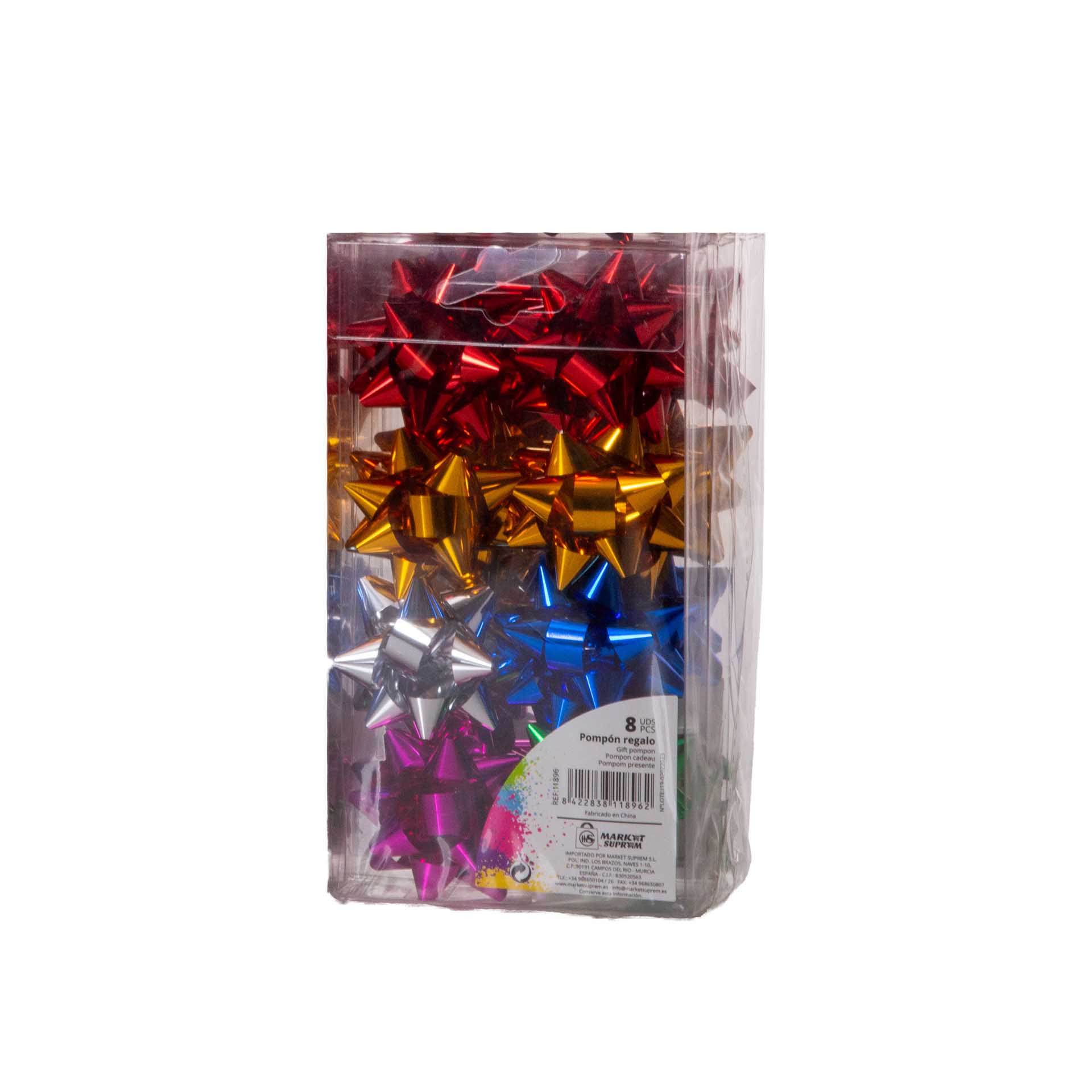 Laço Estrela Cores 5cm Pack 8