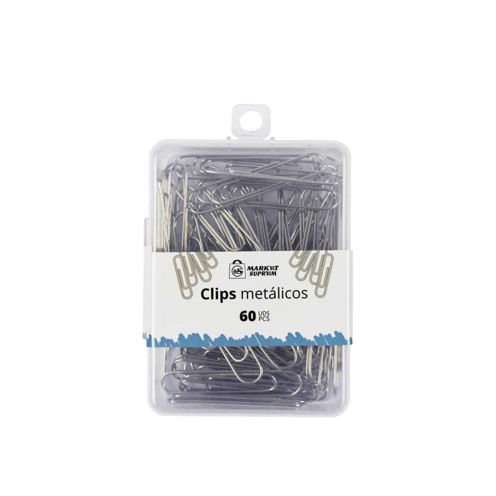 Clips Metal Cinzento 50mm 60 Unidades