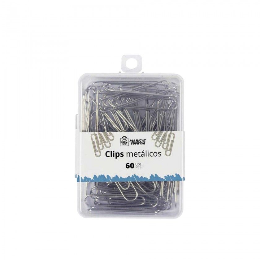 Clips Metal Cinzento 50mm 60 Unidades