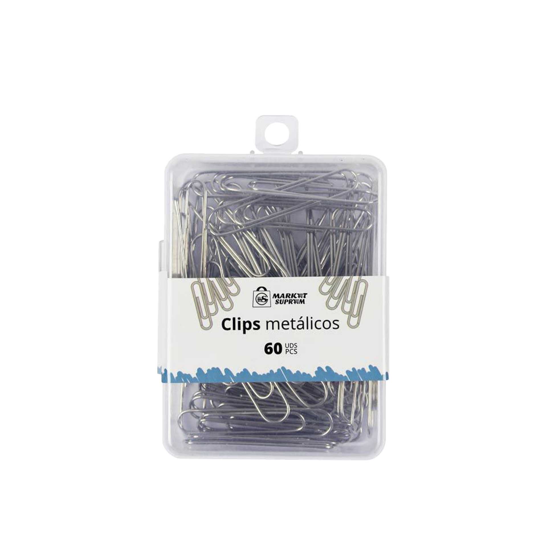 Clips Metal Cinzento 50mm 60 Unidades