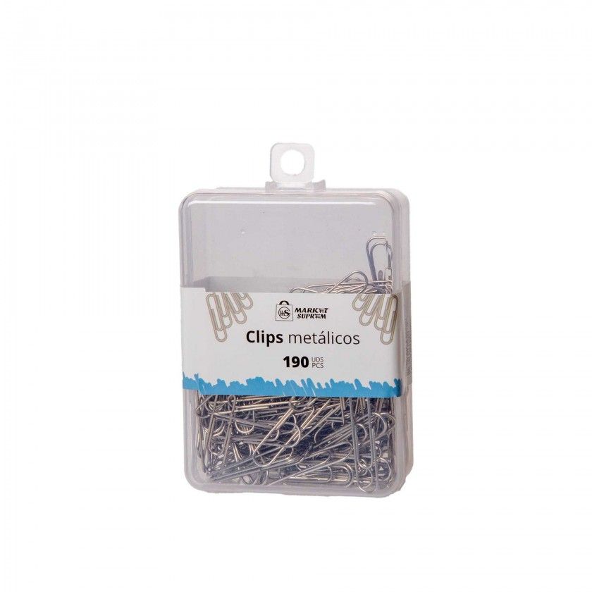 Clips Metal Cinzento 90 Unidades