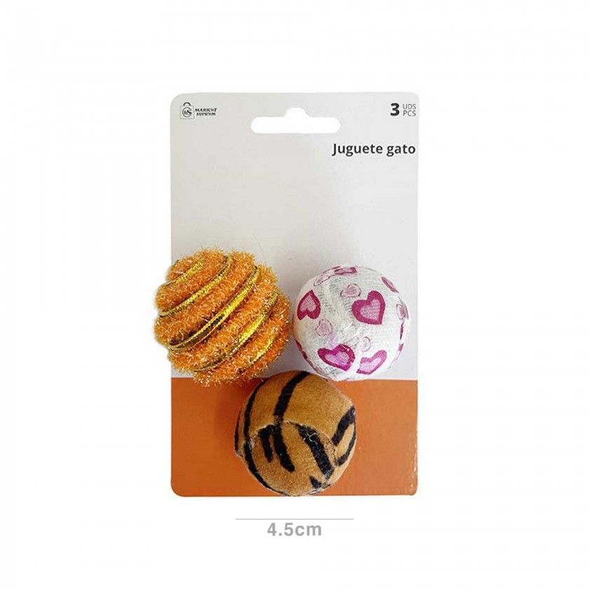 Brinquedo Gato 4.5cm Pack 3 Brinquedo Gato 4.5cm Pack 3