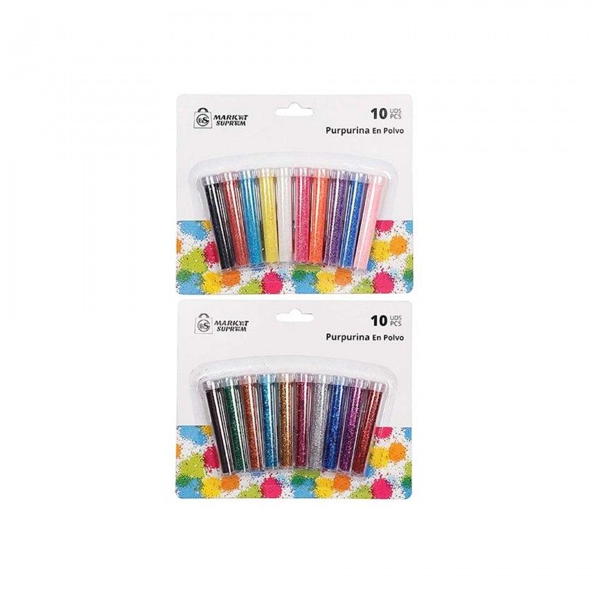 Frasco Purpurinas 10 Cores Frasco Purpurinas 10 Cores
