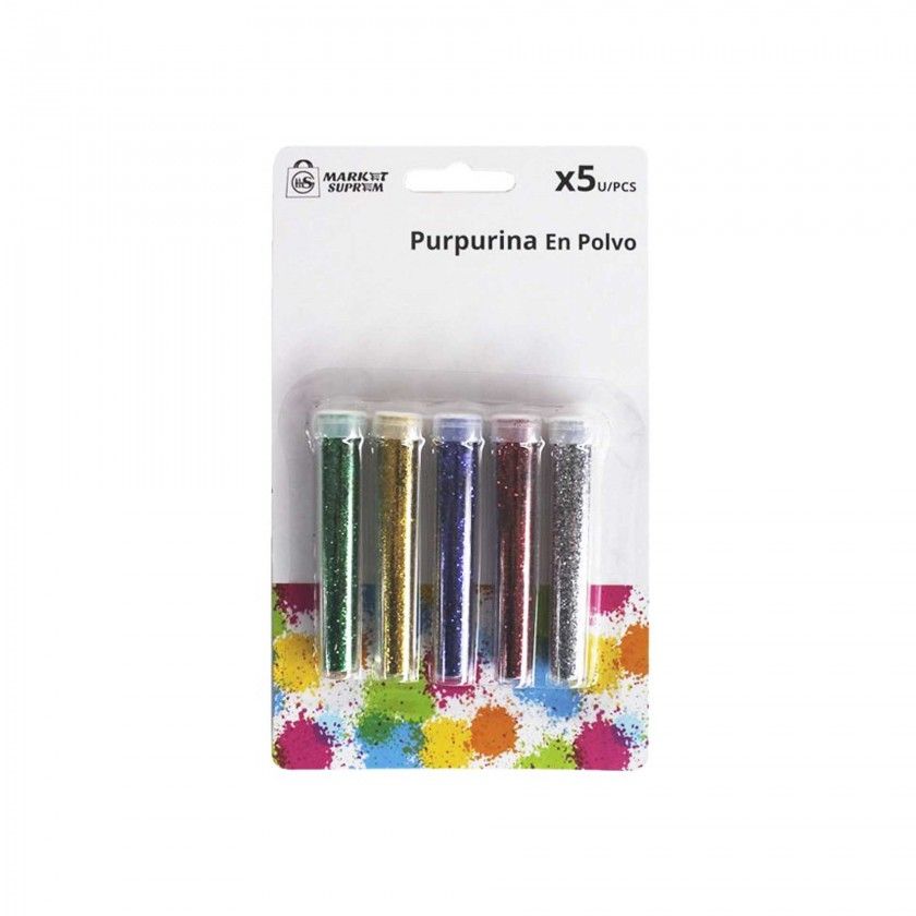 Frasco Purpurinas 5 Cores Frasco Purpurinas 5 Cores