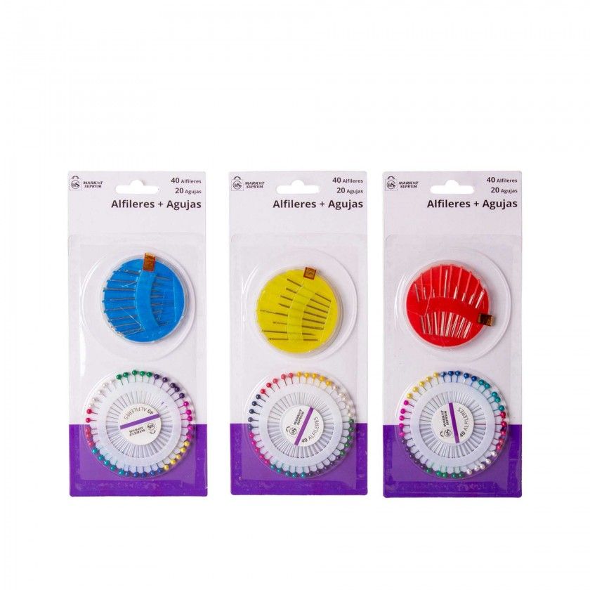 Conjunto Costura com 40 Alfinetes + 20 Agulhas Conjunto Costura com 40 Alfinetes + 20 Agulhas