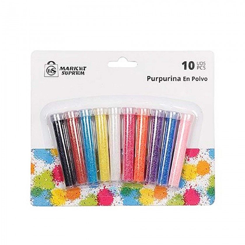 Frasco Purpurinas 10 Cores Frasco Purpurinas 10 Cores