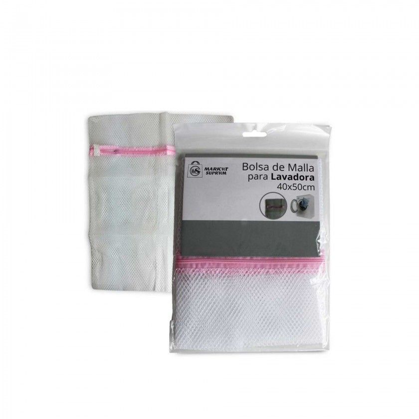 Saco Mquina Lavar Roupa Rosa 40X50cm