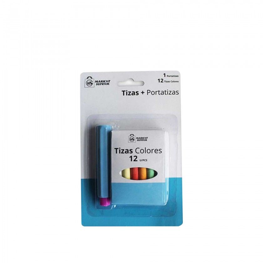 Porta Giz + 12 Paus Giz Cores Porta Giz + 12 Paus Giz Cores