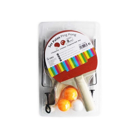 Raquetes Ping Pong + 3 Bolas + Suporte com Rede - Image product