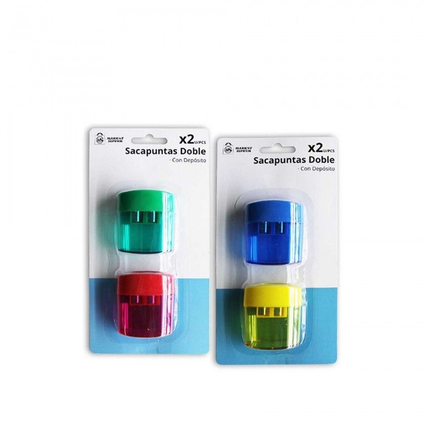 Apara Lpis Duplo com Depsito Pack 2