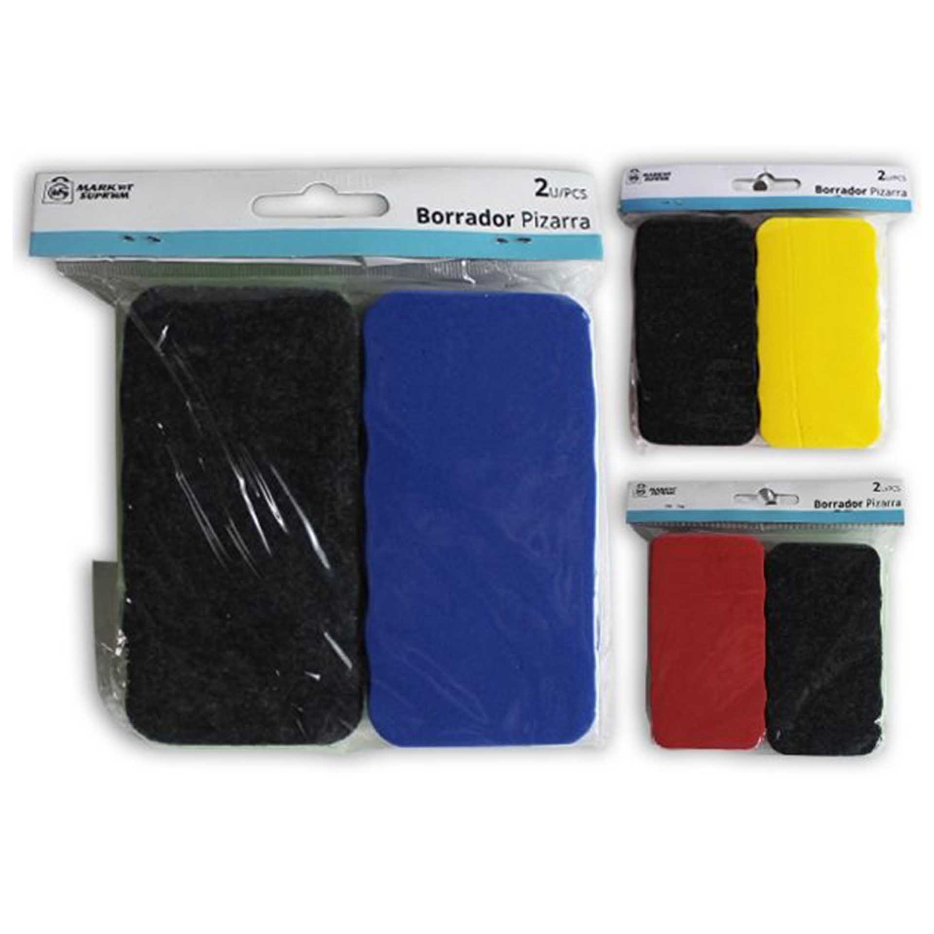 Apagador Quadro Magnético 11X5.5cm Pack 2