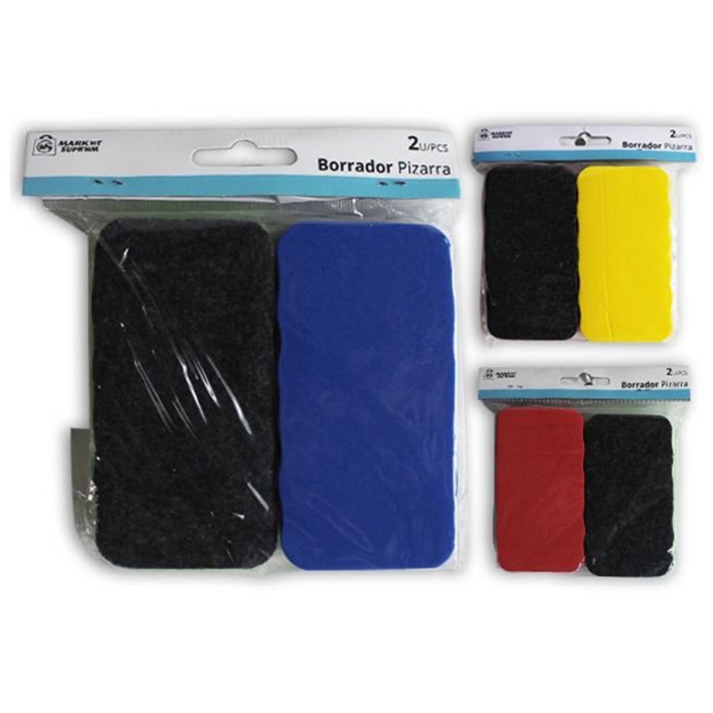 Apagador Quadro Magnético 11X5.5cm Pack 2
