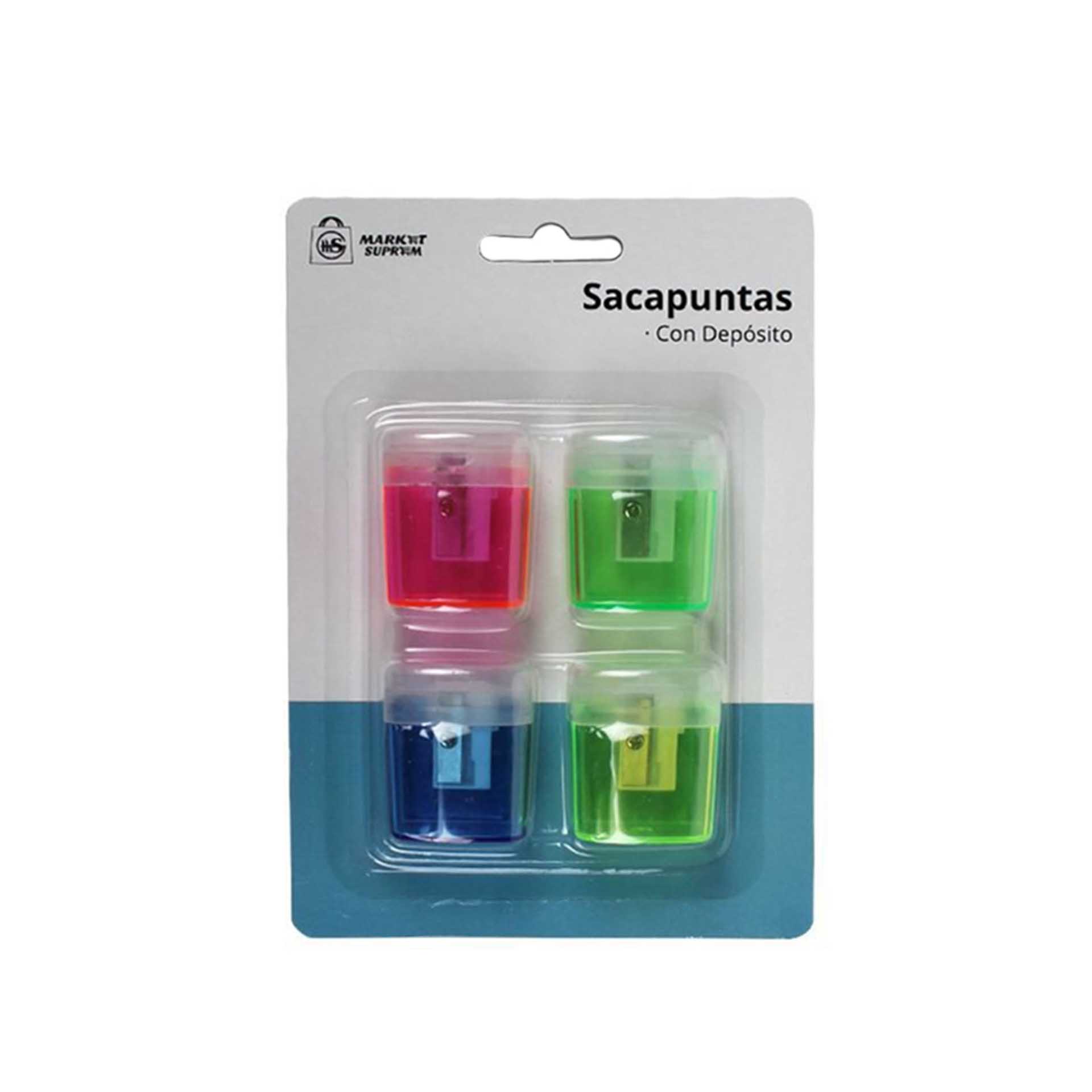 Apara Lápis com Depósito 3X3.5cm Pack 4
