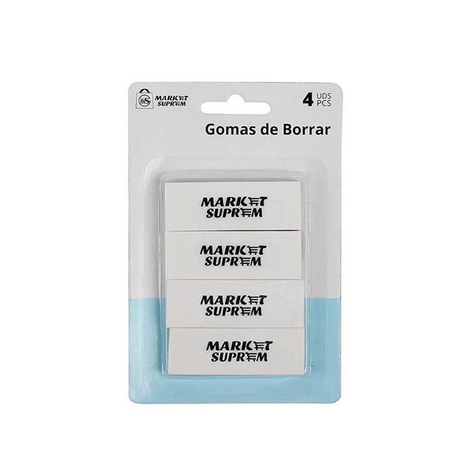 Borracha Branco 6.6cm Pack 4