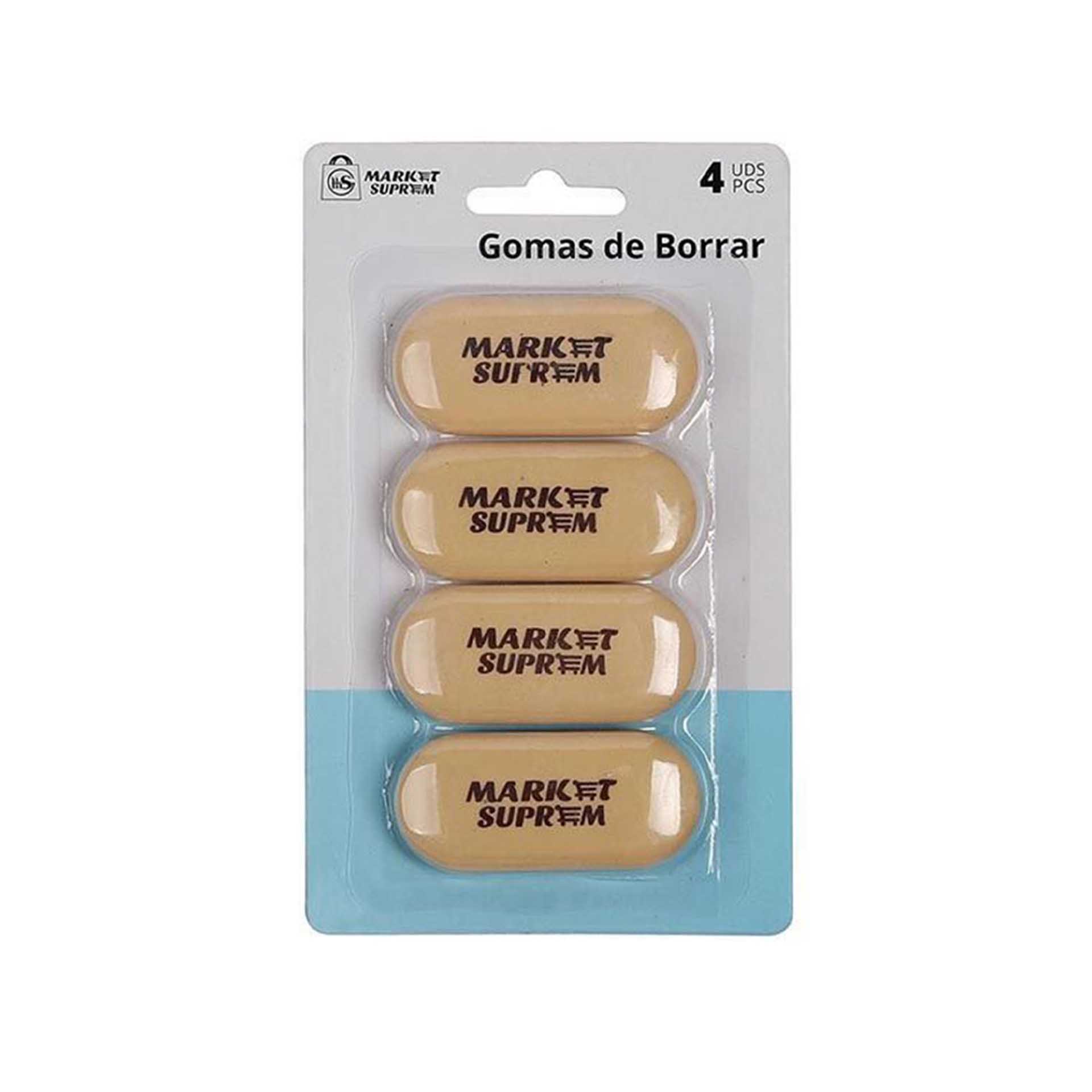 Borracha Branco 6.7cm Pack 4