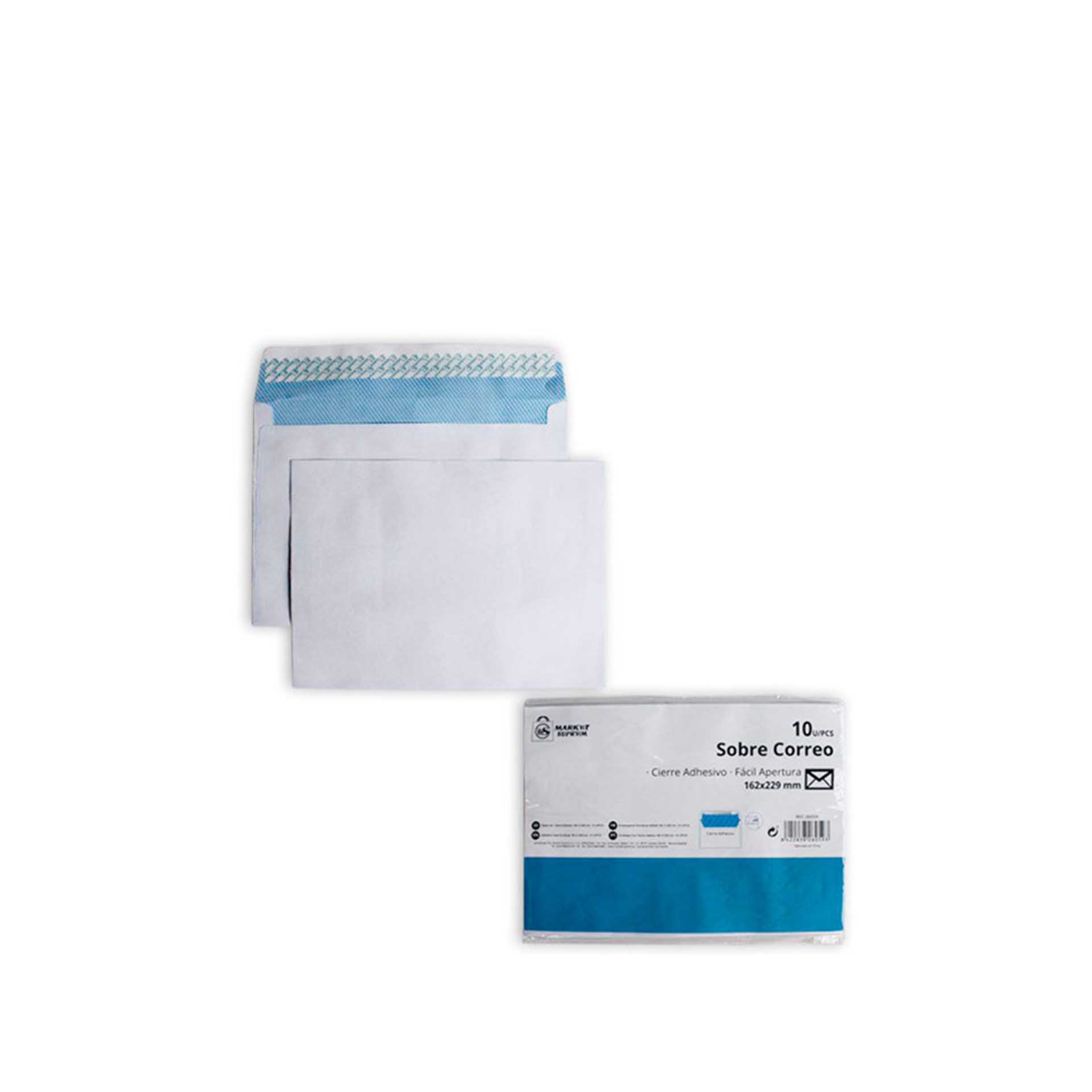 Envelope Papel 16.2X22.9cm Pack 10