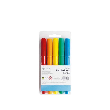 Marcadores Market Suprem Jumbo 5 Cores - Image product