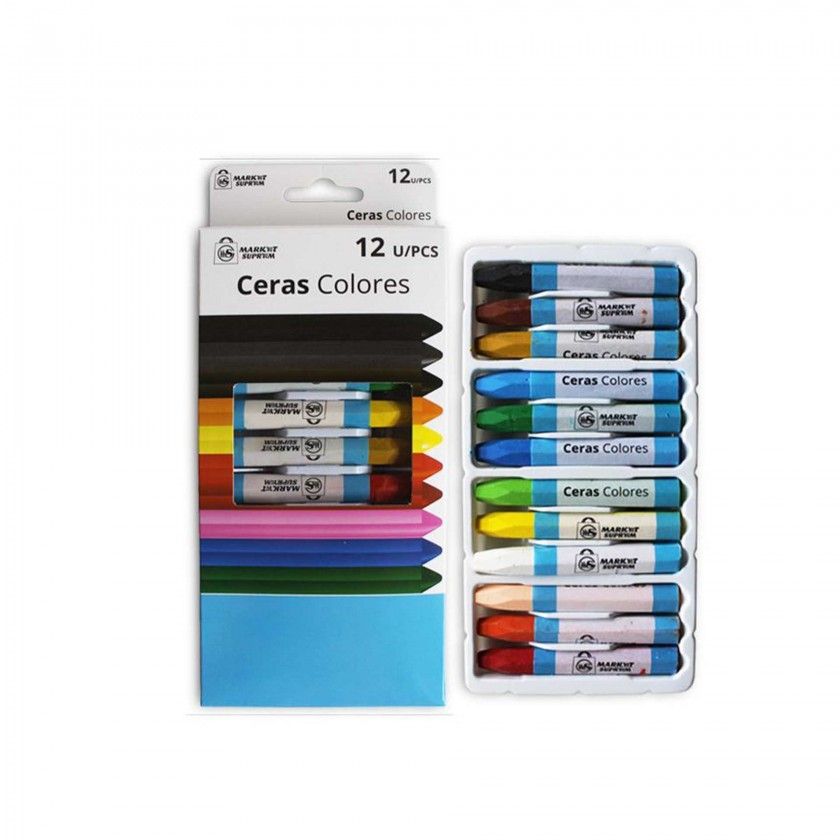 Lápis Cera 12 Cores Lápis Cera 12 Cores