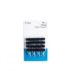 Mola Papeis Preto 19mm Pack 16