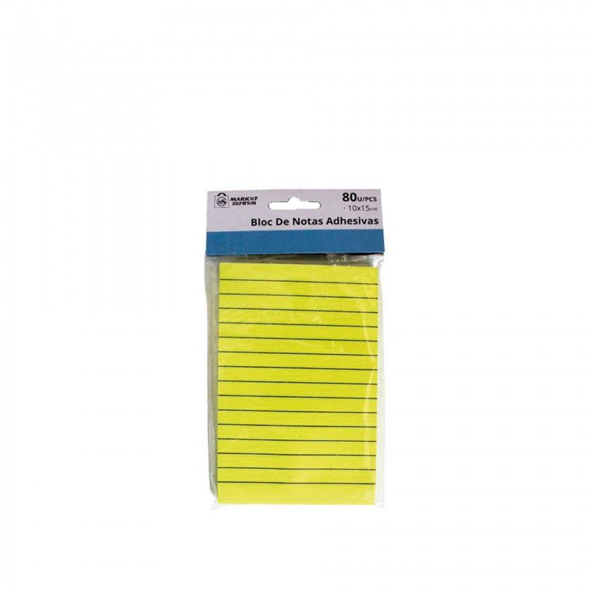 Bloco Notas Adesivas Market Suprem 80 Pginas 10X15cm