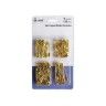 Alfinete Dourado 4 Tamanhos Pack 125 Alfinete Dourado 4 Tamanhos Pack 125