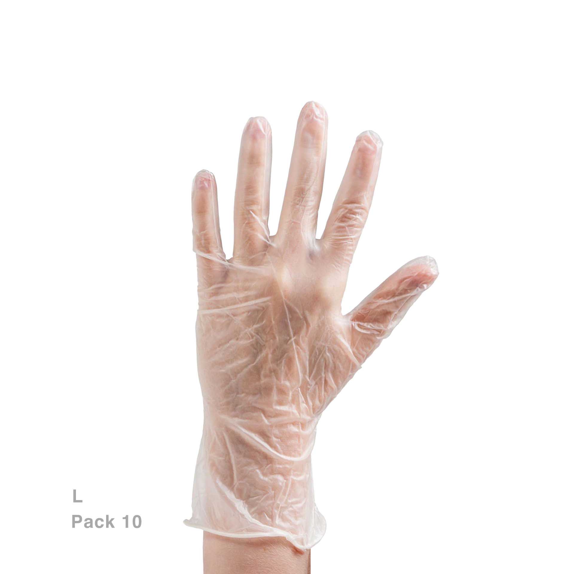 Luva El Lago Vinil sem Pó Tamanho L Pack 10
