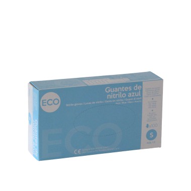 Luva Nitrilo Azul Eco Pack 100
