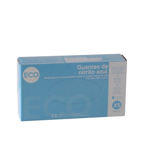 Luva Nitrilo Azul Eco Pack 100 - Image product