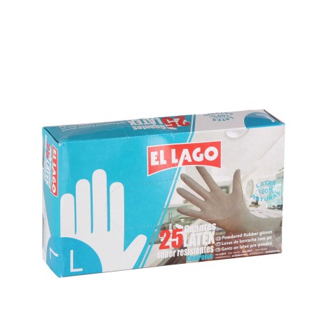 Luvas Látex com Pó Tamanho L Pack 25 - Image product