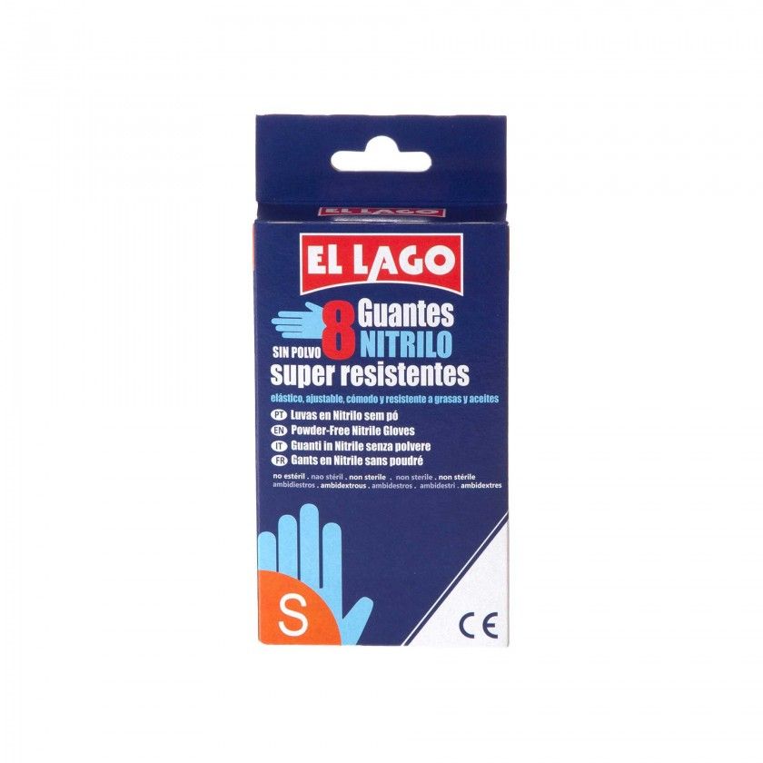 Luva Nitrilo Azul Tamanho S Pack 8 Luva Nitrilo Azul Tamanho S Pack 8