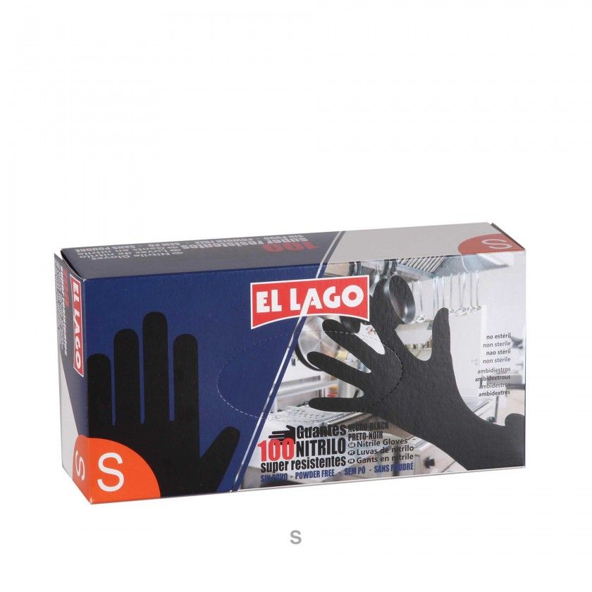 Luvas Nitrilo Preto Pack 100 Luvas Nitrilo Preto Pack 100