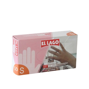 Luvas Vinil Transparente Pack 100