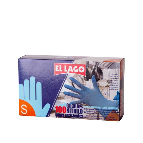 Luva Nitrilo Azul Pack 100 - Image product
