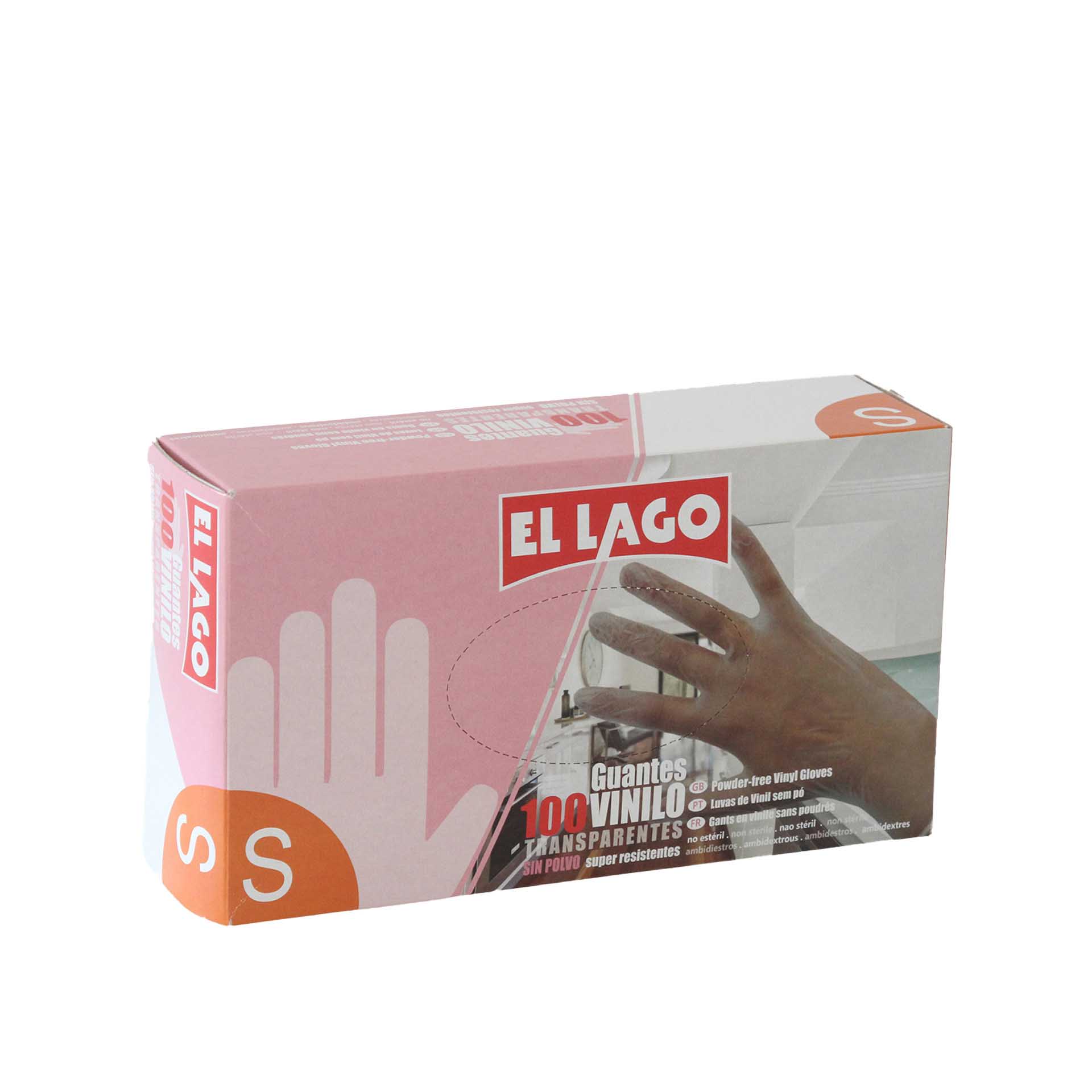 Luvas Vinil Transparente Pack 100