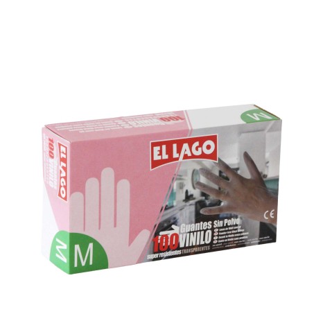 Luvas Vinil Transparente Pack 100 - Image product