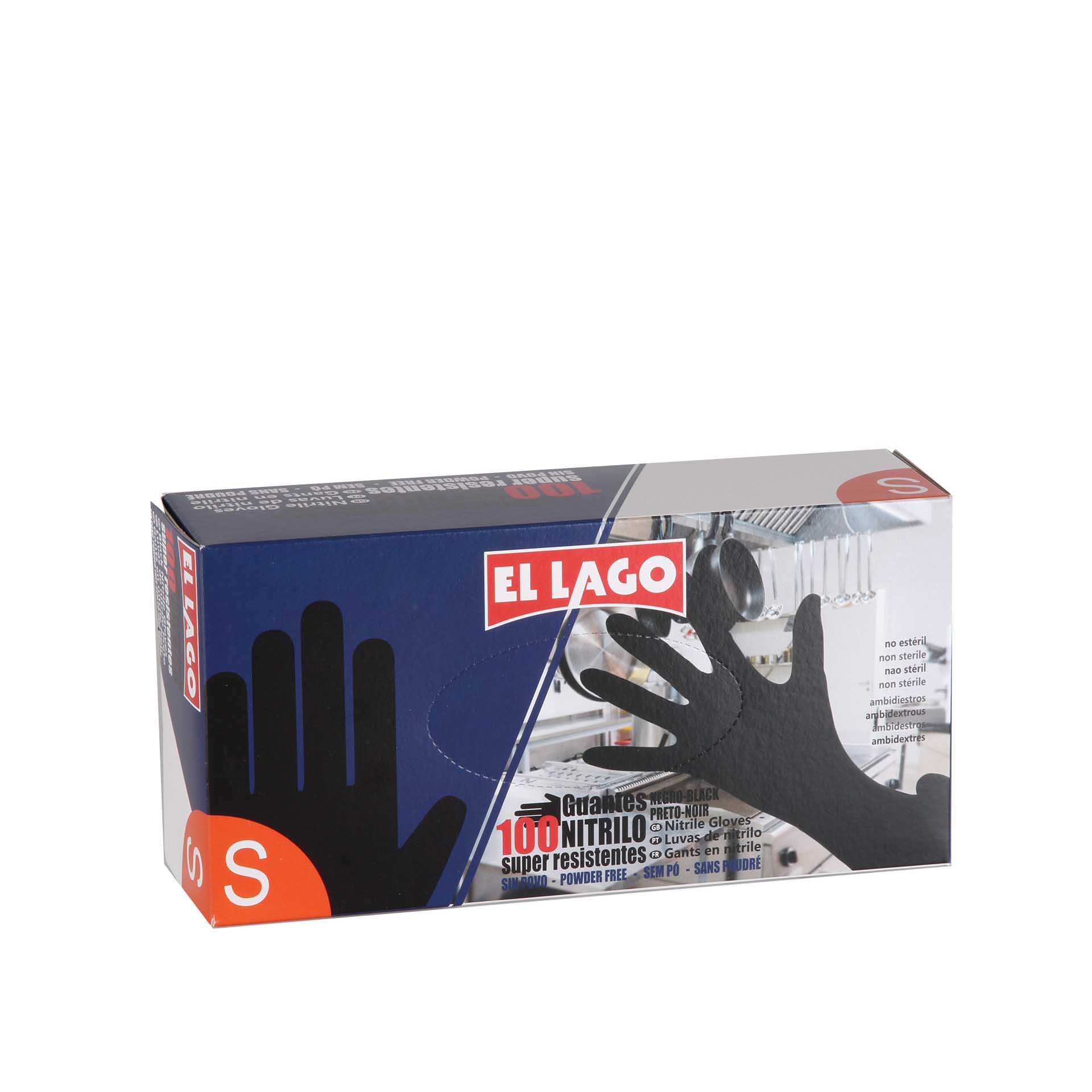 Luvas Nitrilo Preto Pack 100