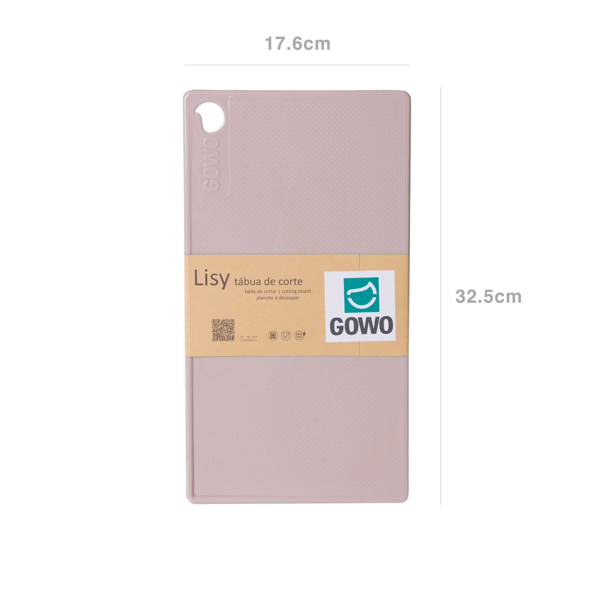 Tábua Corte Plástica 17.6X32.5X0.8cm