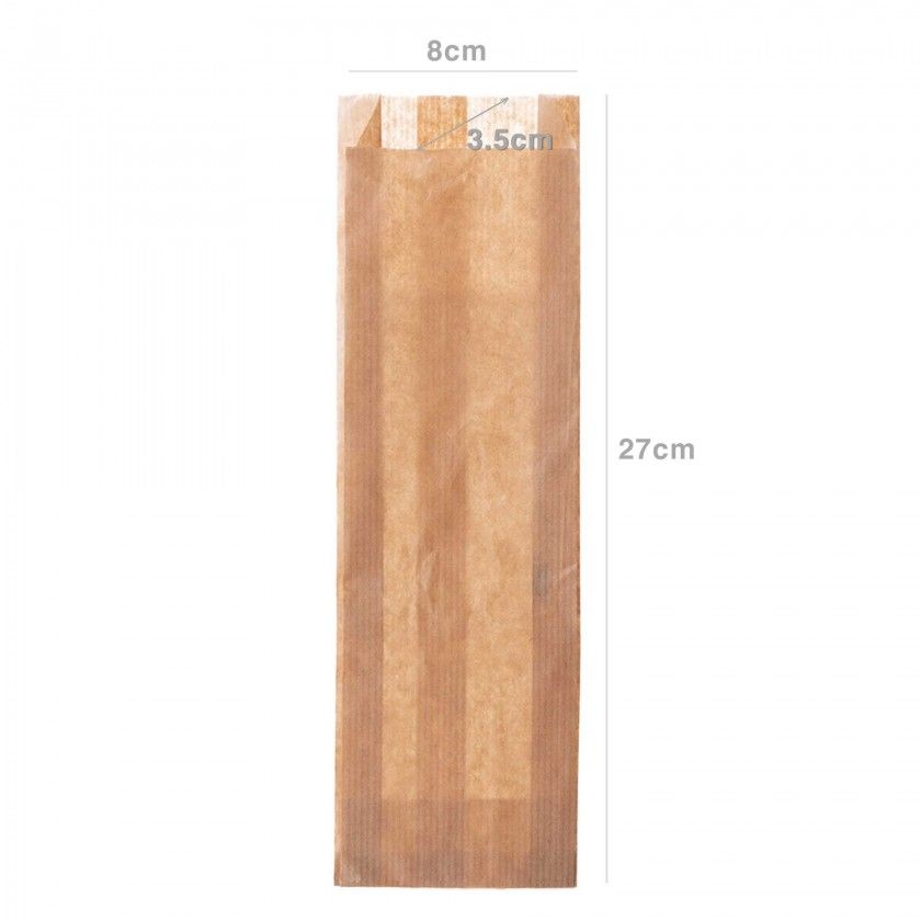 Saco Papel para Talheres Kraft 27X8+3.5cm Pack 1000 Saco Papel para Talheres Kraft 27X8+3.5cm Pack 1000