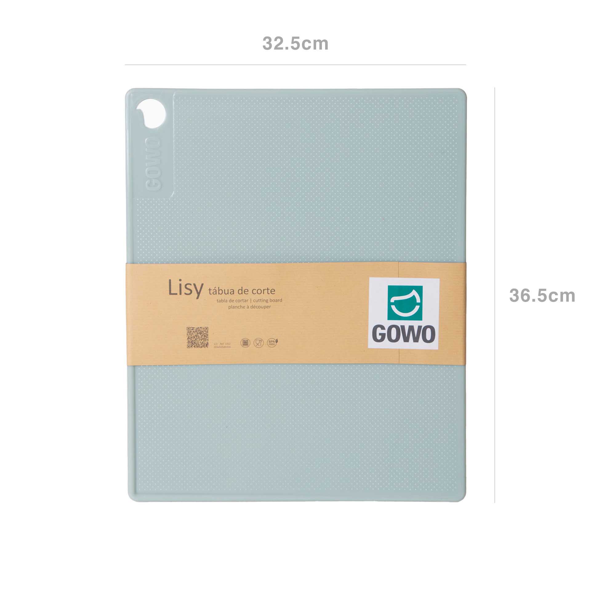 Tábua Corte Plástica 36.5X32.5X0.8cm