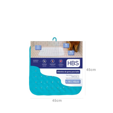 Tapete Banheira Azul 450gr 45X45cm - Image product