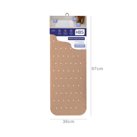 Tapete Banheira Bege 880gr 36X97cm - Image product