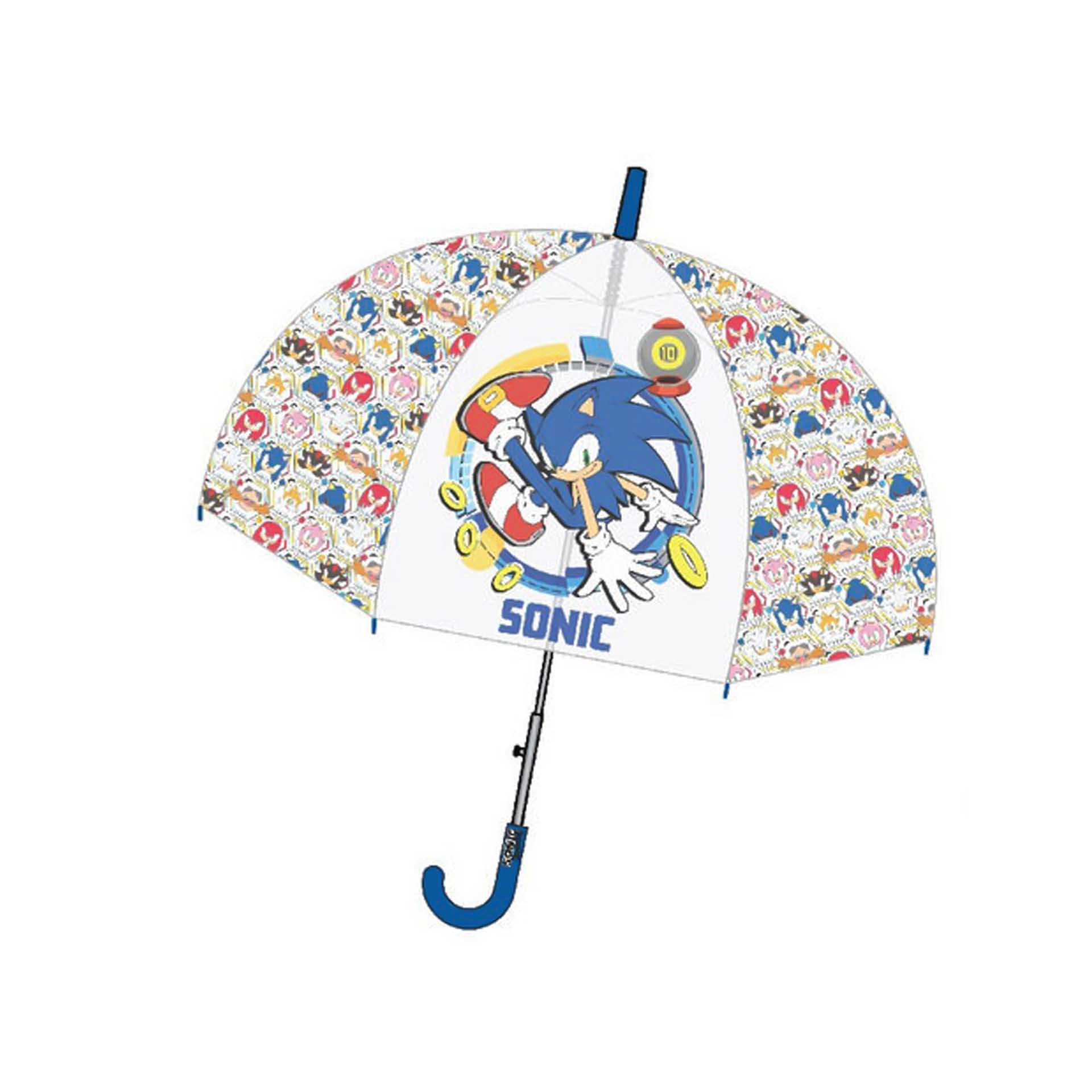 Guarda-Chuva Criança Plástico Sonic 48cm