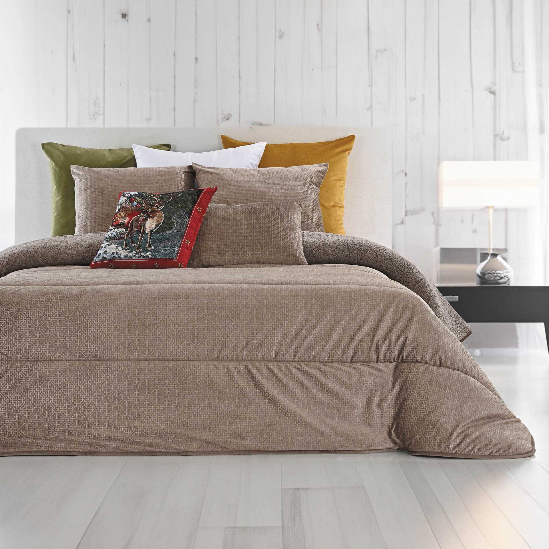 Edredão Madona 2 Bege 240X250cm