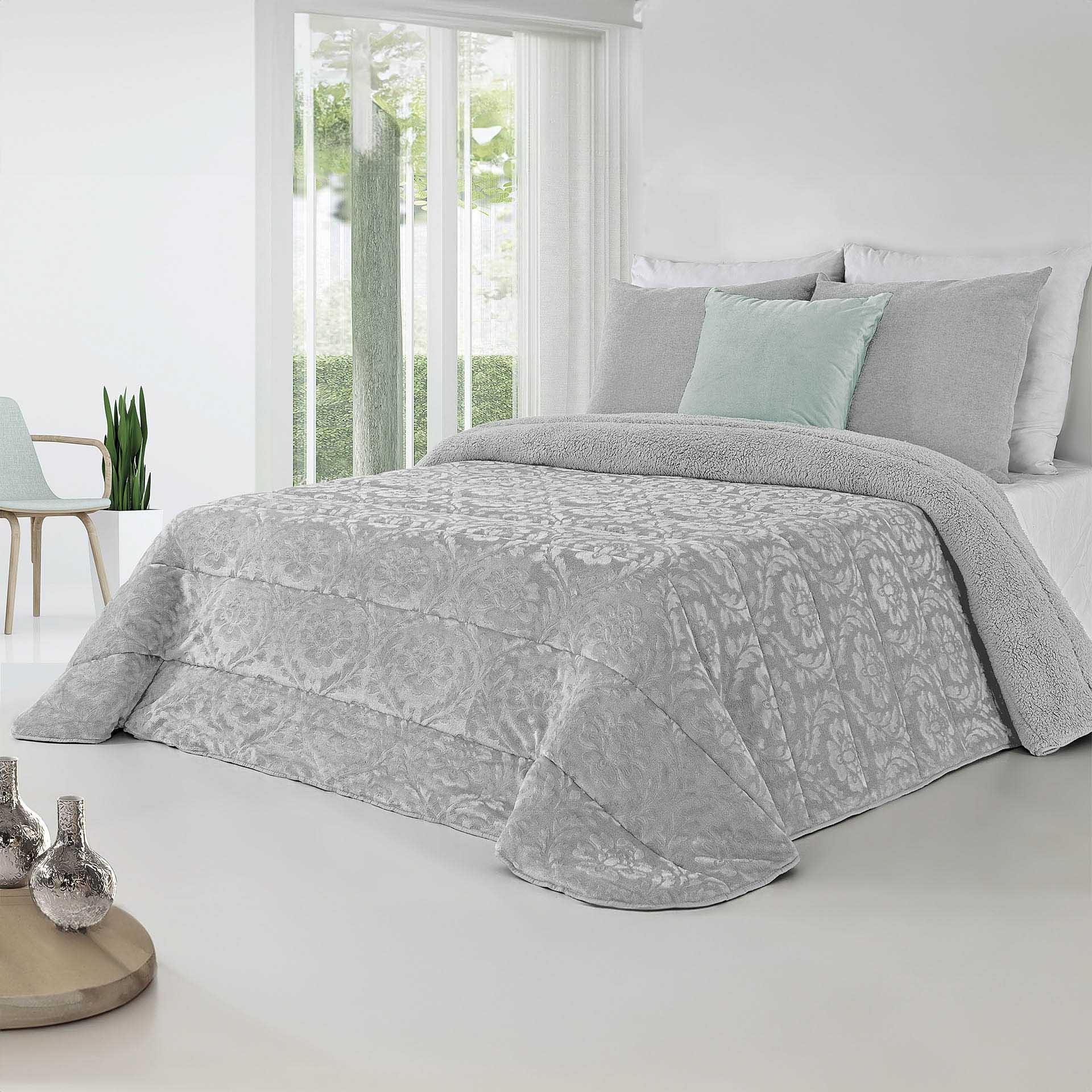 Edredão Madona Cinza 240X250cm
