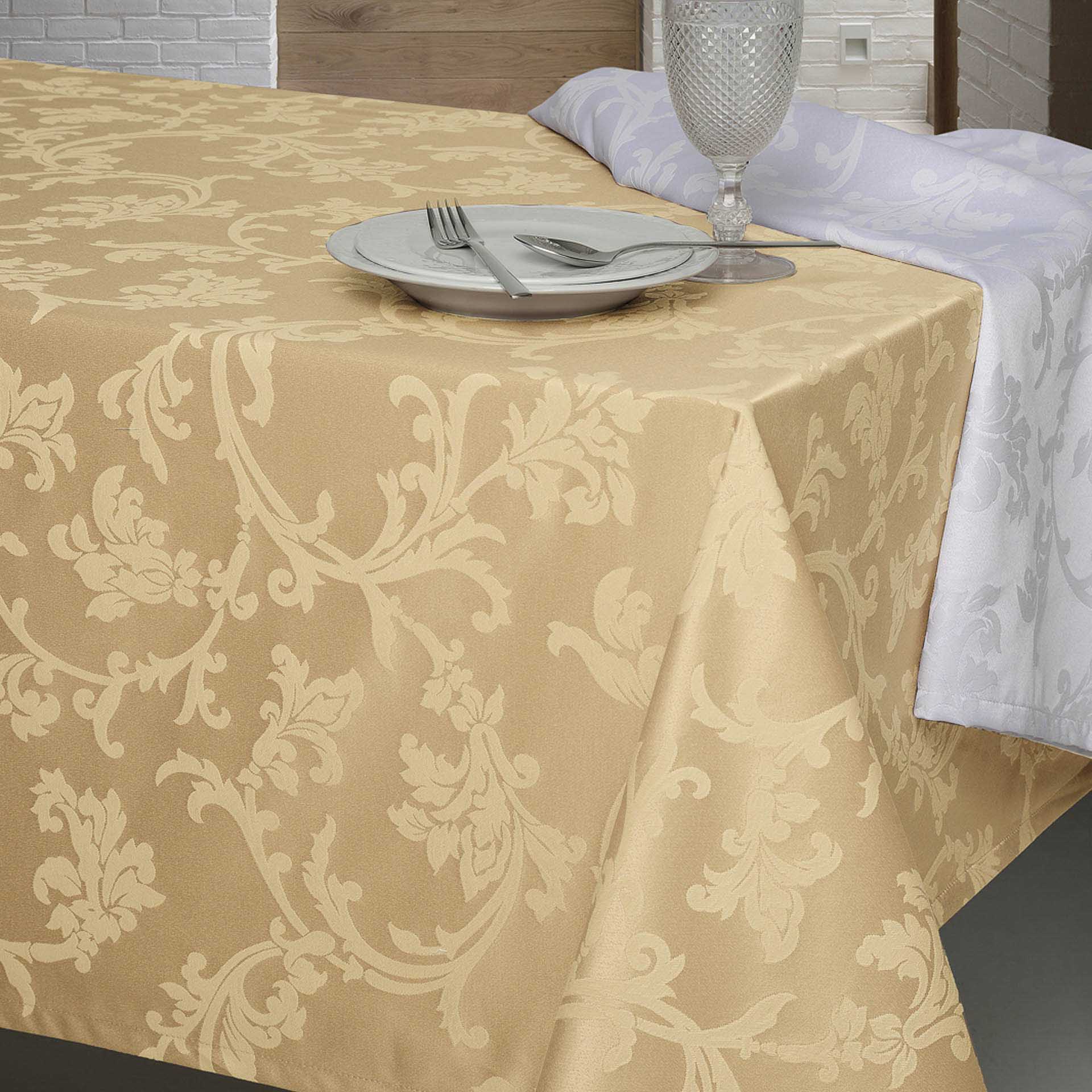 Toalha Mesa Clean Camel 150X300cm