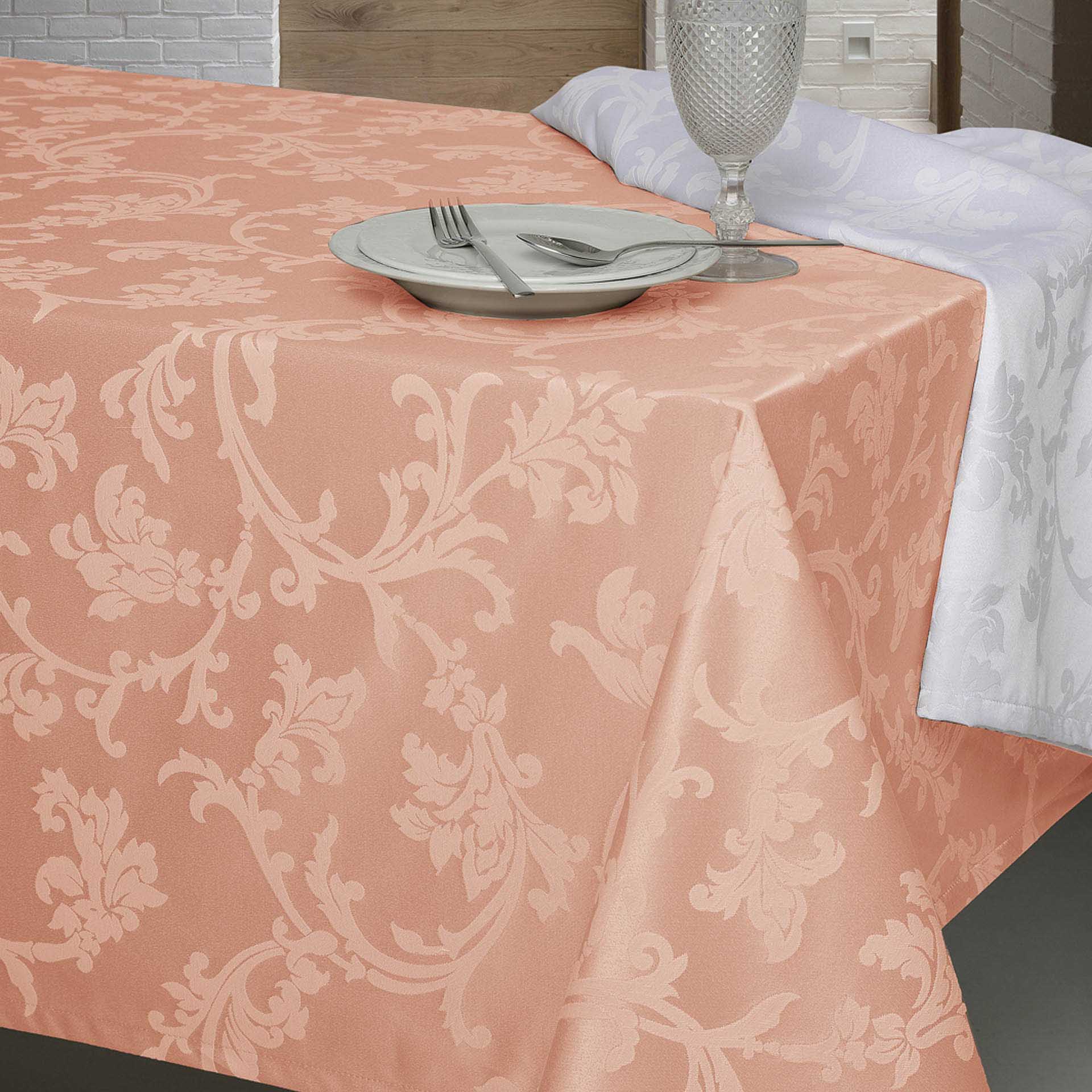 Toalha Mesa Clean Rosa 150X150cm