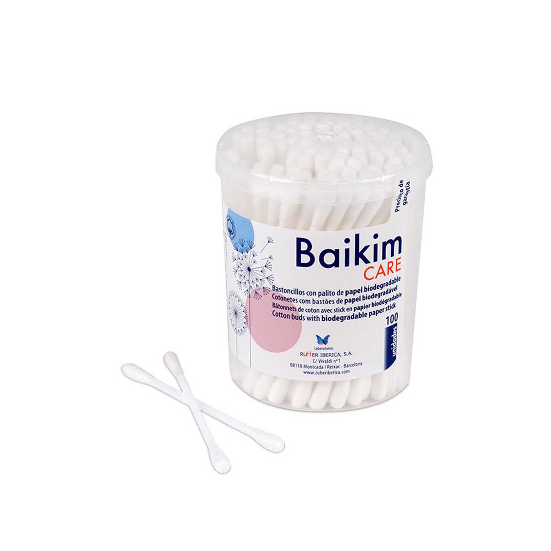 Cotonetes Baikim Algodão 100 Unidades