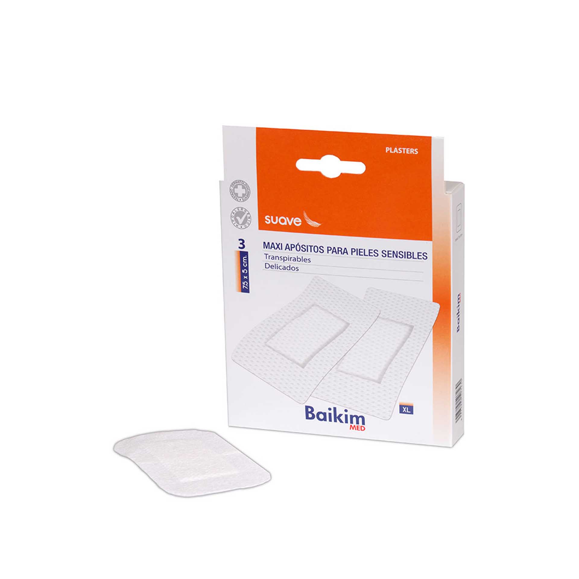 Pensos Adesivos Baikim 7.5X5CM Pack 3