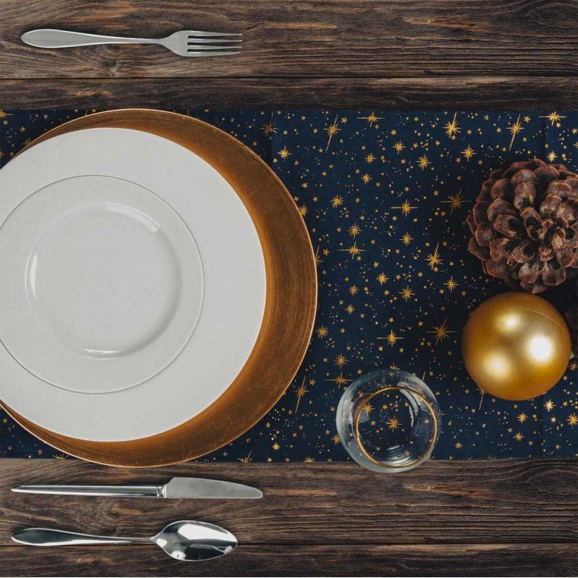 Caminho Mesa Natalício Vermelho 32X140CM Caminho Mesa Natalício Vermelho 32X140CM