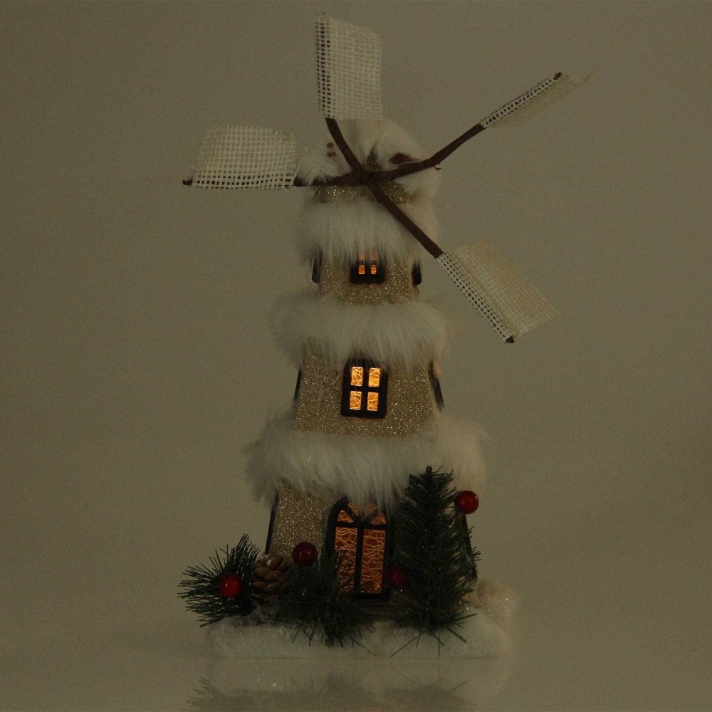 Moinho Vento Natal 28CM